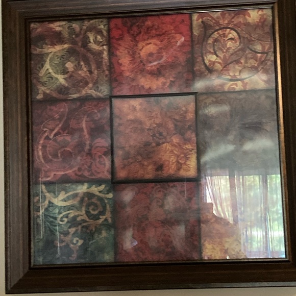 Circle ring/mirror candle holder set - Picture 2 of 3